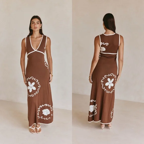 New SABO The Emelia Dress in Ocean Relic Size Medium - Picture 4 of 8